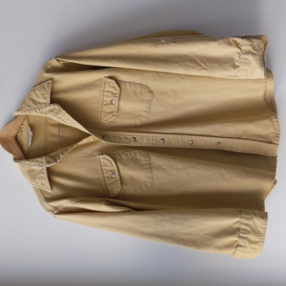 Vintage Other - Vintage Frostproof Chamois Button Up Shirt Jacket Yellow Men's Large